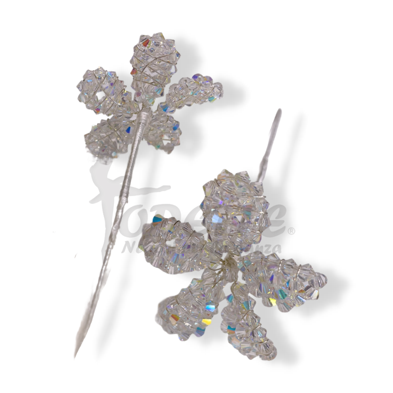 Crystal flower hairpin
