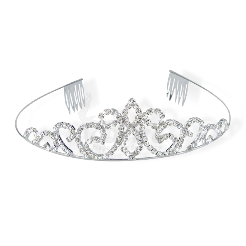 Silver rhinestone tiara