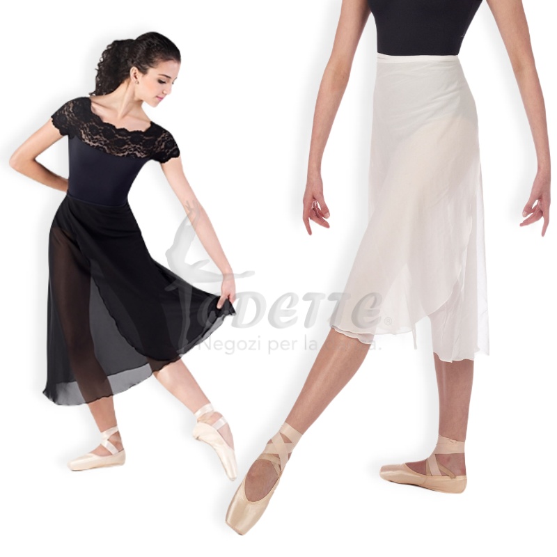 So dança long wrap skirt
