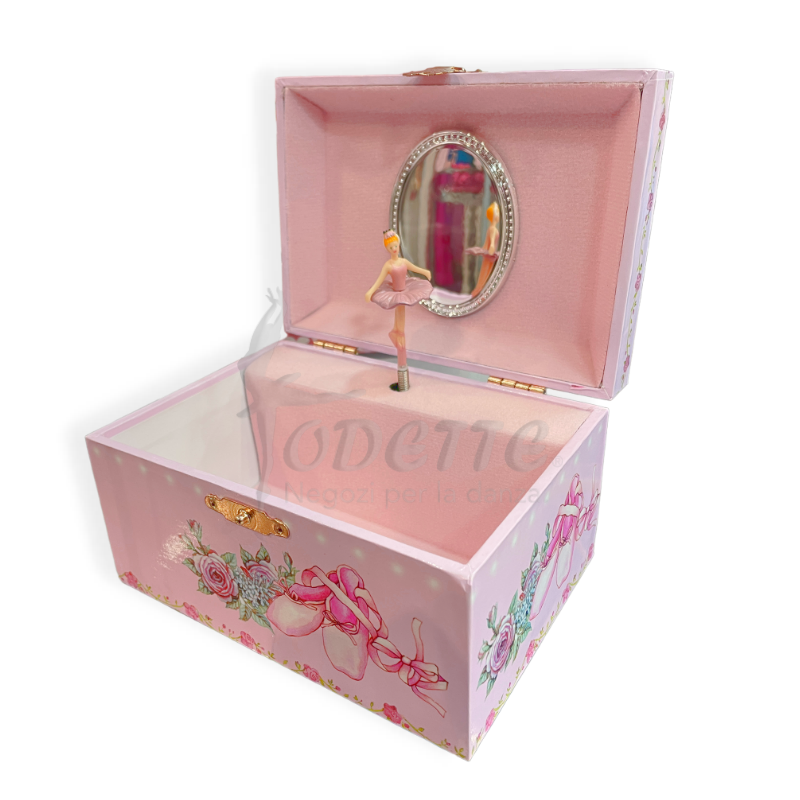 musical box with pointe shoes