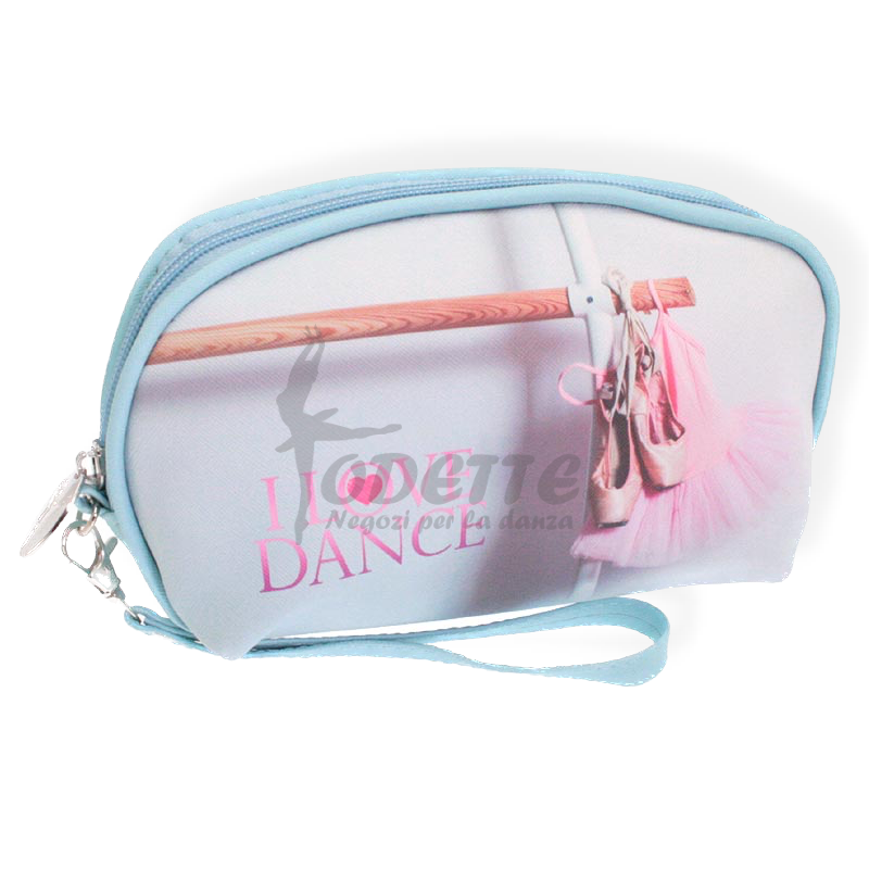 Ballet toiletry bag with pointe shoes