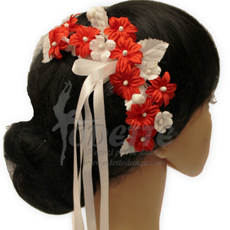 Floral hair comb 6