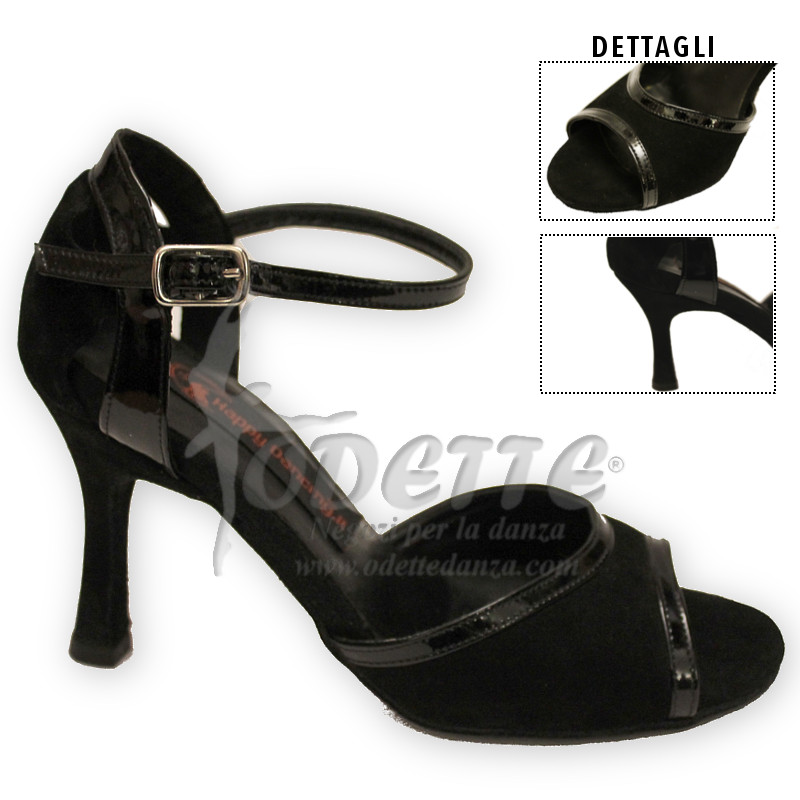 Happy Dancing Elena sandals black patent